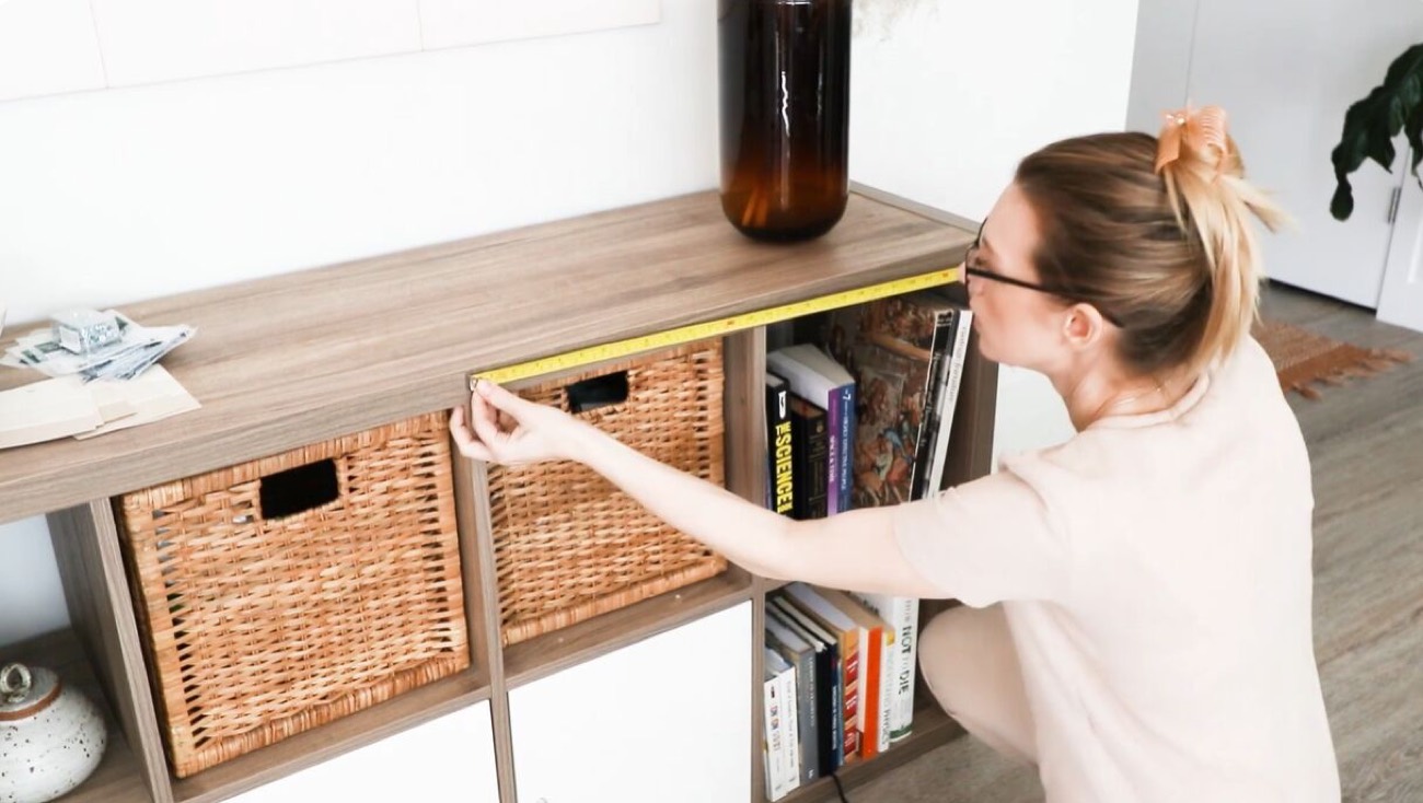 How to Turn an IKEA KALLAX Into a Woven-Door Cabinet